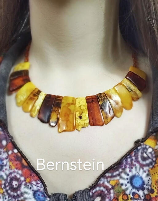 KVE0012 . 150 € Baltische Bernstein Collier Cleopatra Vintage