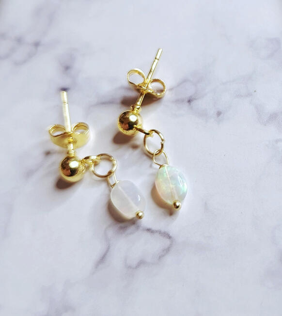 OE0020 ....45 € Opal Welo, S.Silber S925 vergoldet 14K