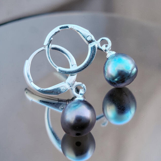 OP0010 ....20 € Süßwasser Perlen, S925 Creolen